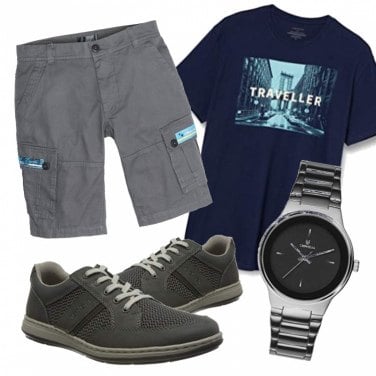 Outfit Zapatos con cordones Gris Hombre: 1 Outfit Hombre | Bantoa
