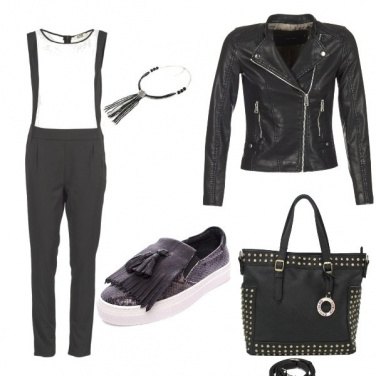 Outfit Pelle e borchie