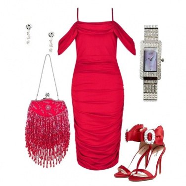 Outfit Red carpet low cost