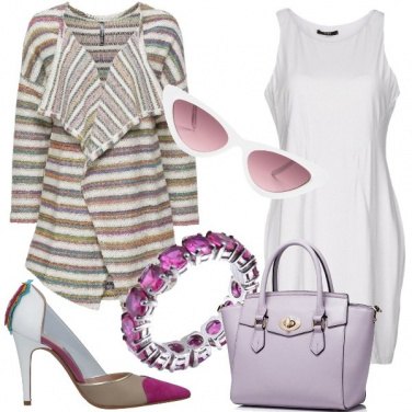Outfit Righe multicolore