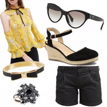 Outfit Giallo e nero accoppiata vincente