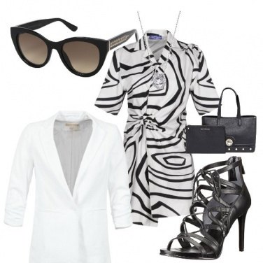 Outfit Bianco nero