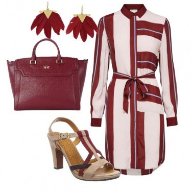 Outfit L’ abito con le righe