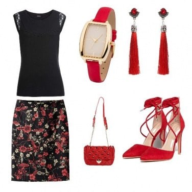 Outfit Woman in red