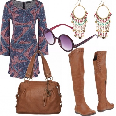 Outfit Stivali borchiati