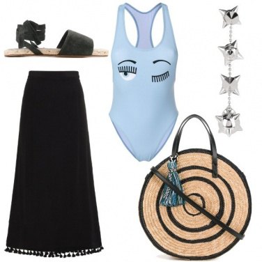 Outfit Il costume azzurro