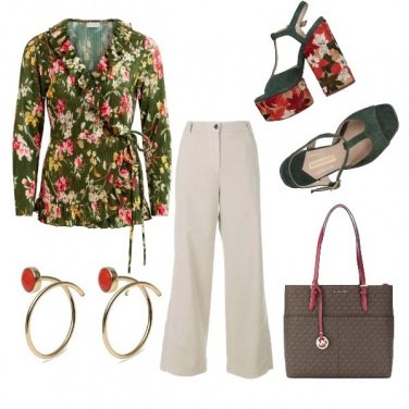 Outfit Fiori in ufficio