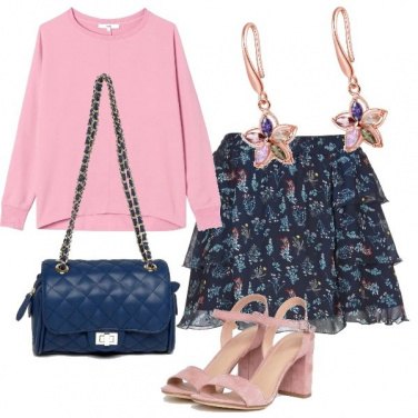Outfit Felpa bon ton