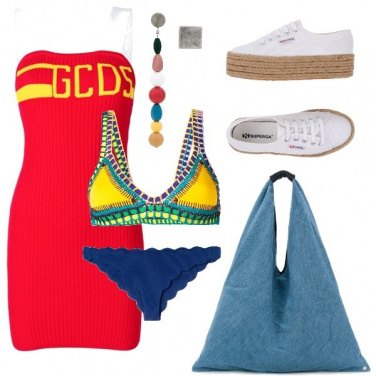 Outfit Gli orecchini multicolore