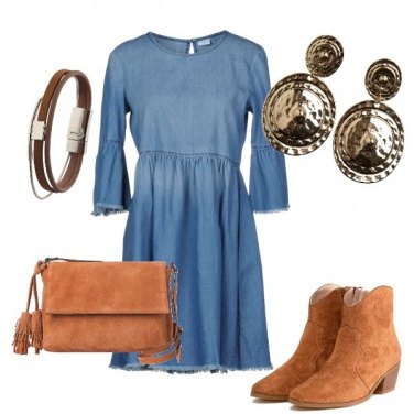 Outfit Vestitino di jeans