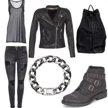 Outfit Woman biker