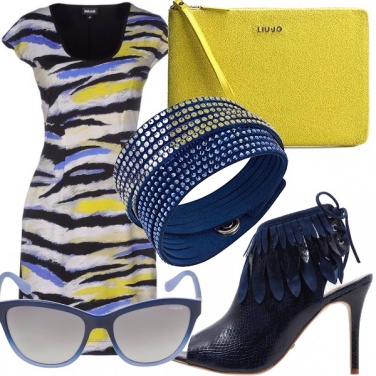 Outfit Estate in giallo e blu