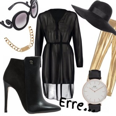 Outfit Black and Gold...