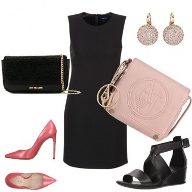 Outfit Tubino nero giorno/sera