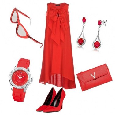 Outfit Cerimonia in rosso