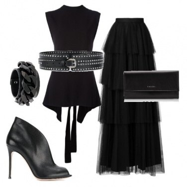 Outfit Indimenticabile nero romantico
