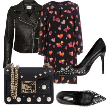 Outfit Perle e pelle