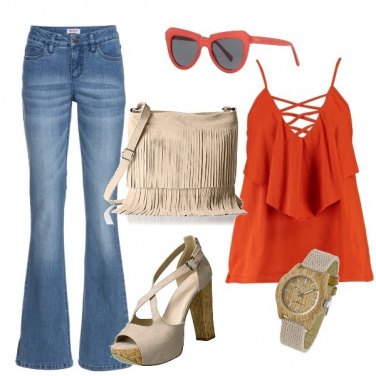 Outfit Jeans a zampa
