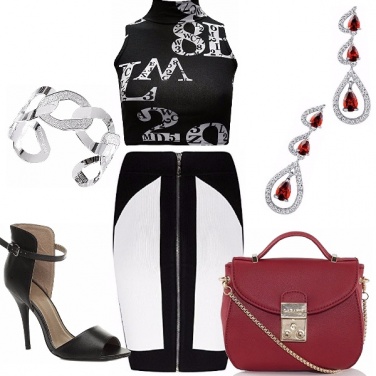 Outfit Tocchi di rosso