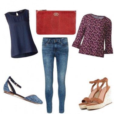 Outfit Un Jeans e due stili