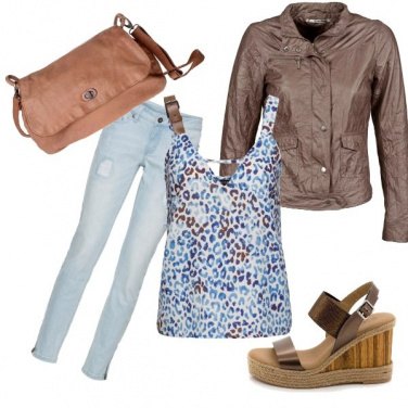 Outfit Top maculato