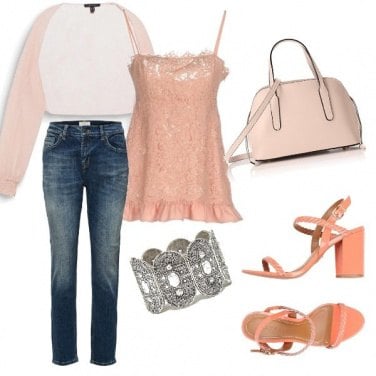 Outfit Rosa antico