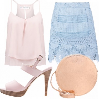Outfit Allegra, in rosa e azzurro!