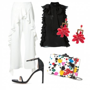 Outfit Black and white chic