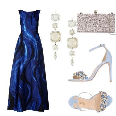 Outfit In blu al festival di Cannes