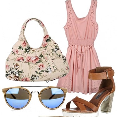 Outfit Vestito rosa, da cocktail!