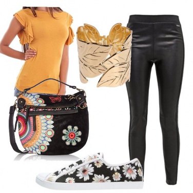 Outfit Fiori e foglie