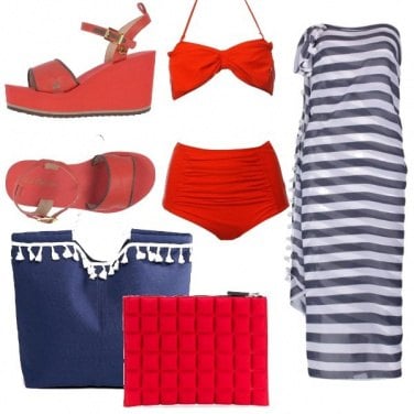 Outfit Fashion in spiaggia