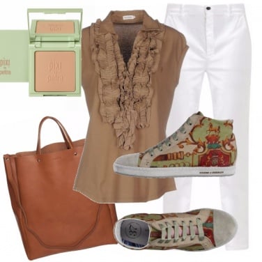 Outfit Sporty chic e ruches