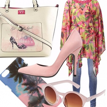 Outfit Fashion blogger in rosa