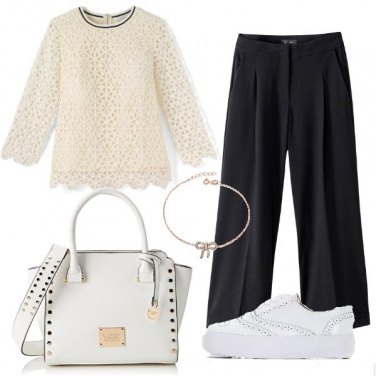 Outfit La blusa di pizzo