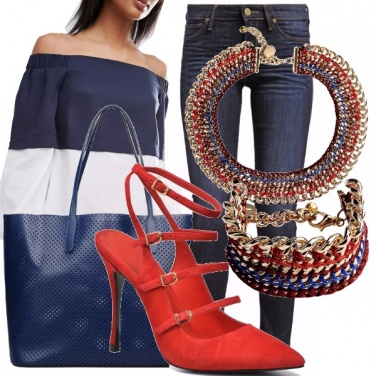 Outfit Red shoes