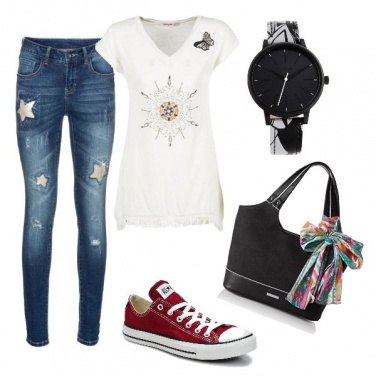 Outfit Converse rosse