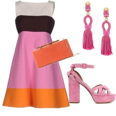Outfit Cerimonia Chic Multicolor