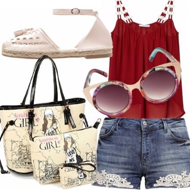 Outfit Rosso chic per guardare il tramonto!