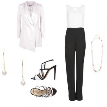Outfit Matrimonio in bianco e nero