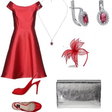 Outfit Cerimonia con argento