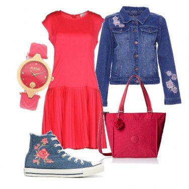 Outfit Jeans e fiori