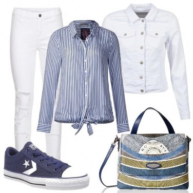 Outfit Converse blue