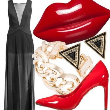 Outfit Black & Red