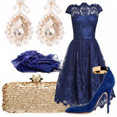 Outfit Brillante in blu