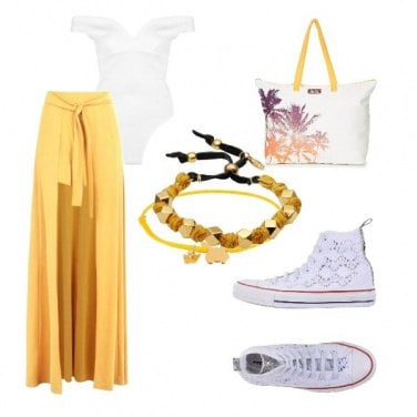 Outfit Converse pizzo