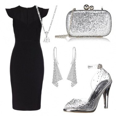 Outfit Colpi di luce sul classico abitino nero