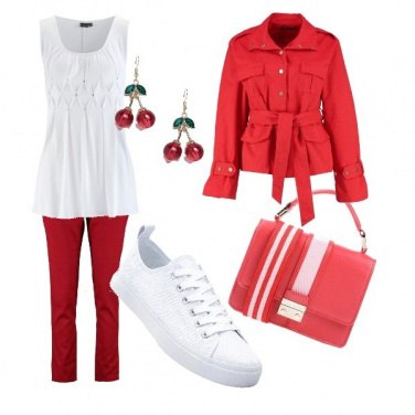 Outfit Rosso ciliegia