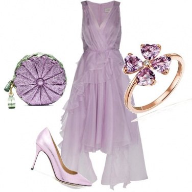 Outfit Cerimonia reale lilla##