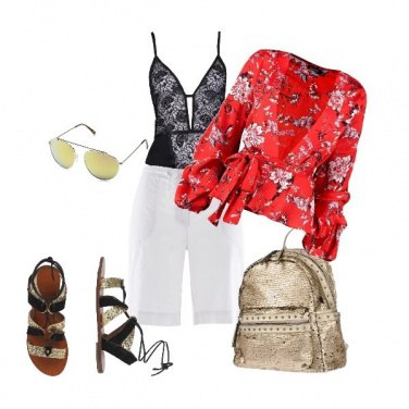 Outfit Oro e Pizzo